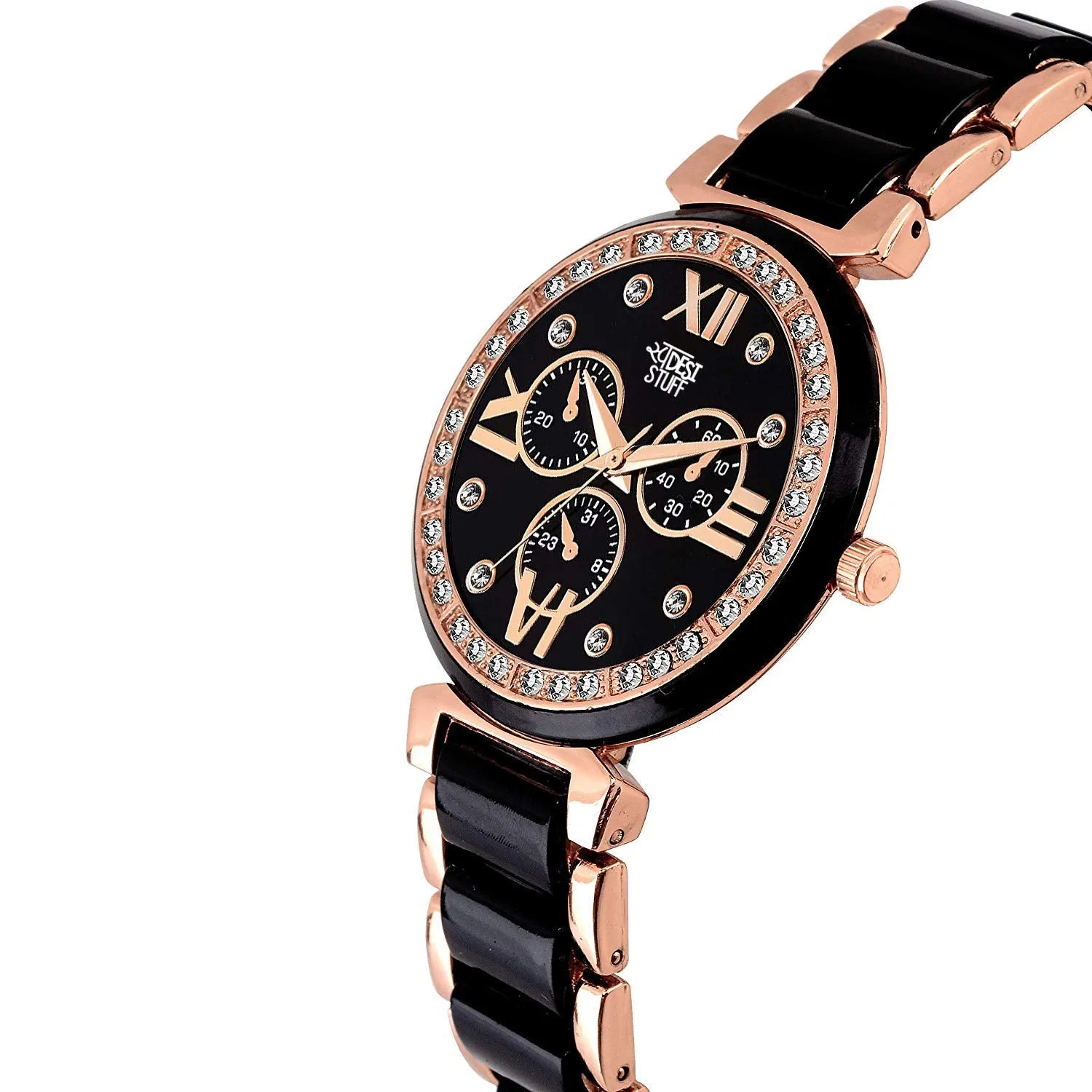 SWADESI STUFF BRACELET WATCH COLLECTION Analogue Women's Watch(Gold Dial Gold Colored Strap)